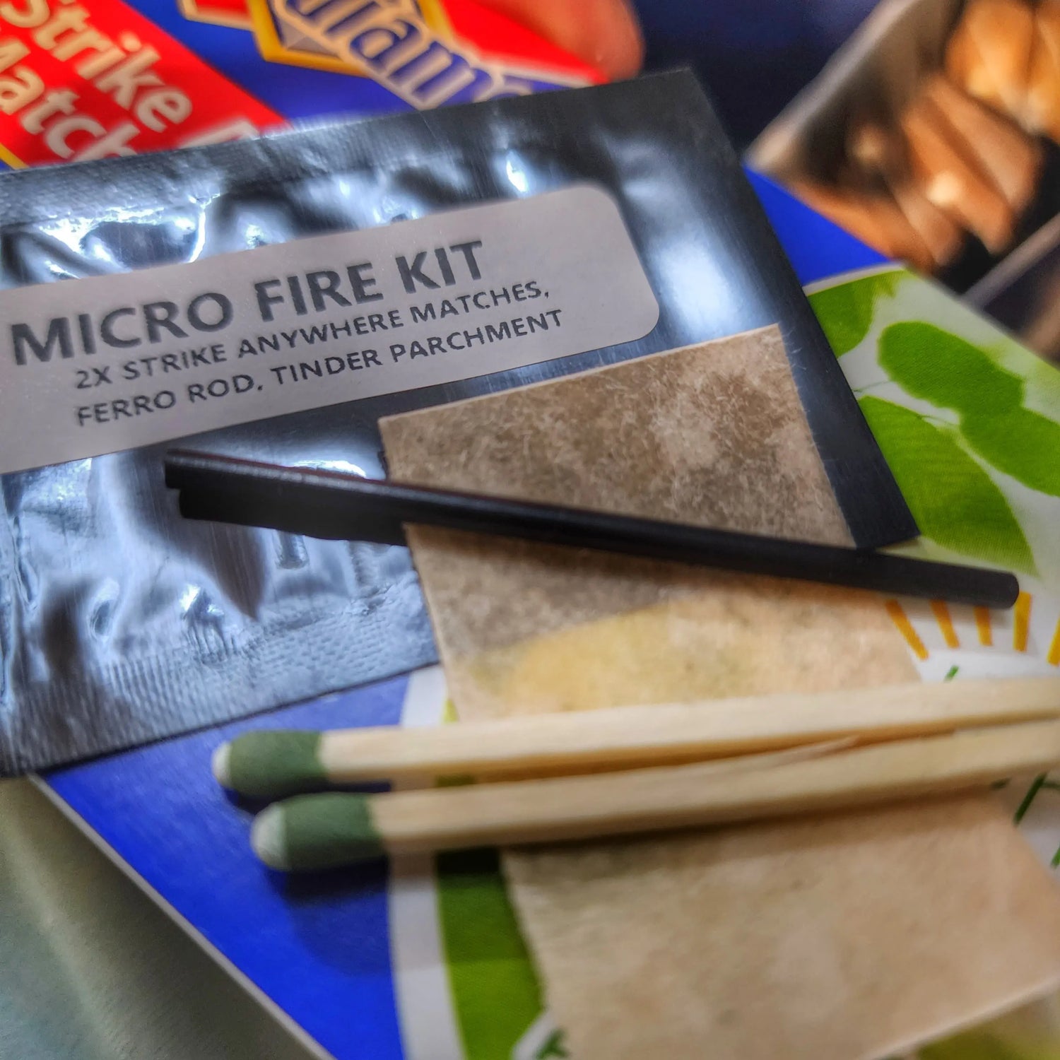 Micro Patch Kits: Single packet survival supply kits for Pocket Patches. Superesse Straps LLC