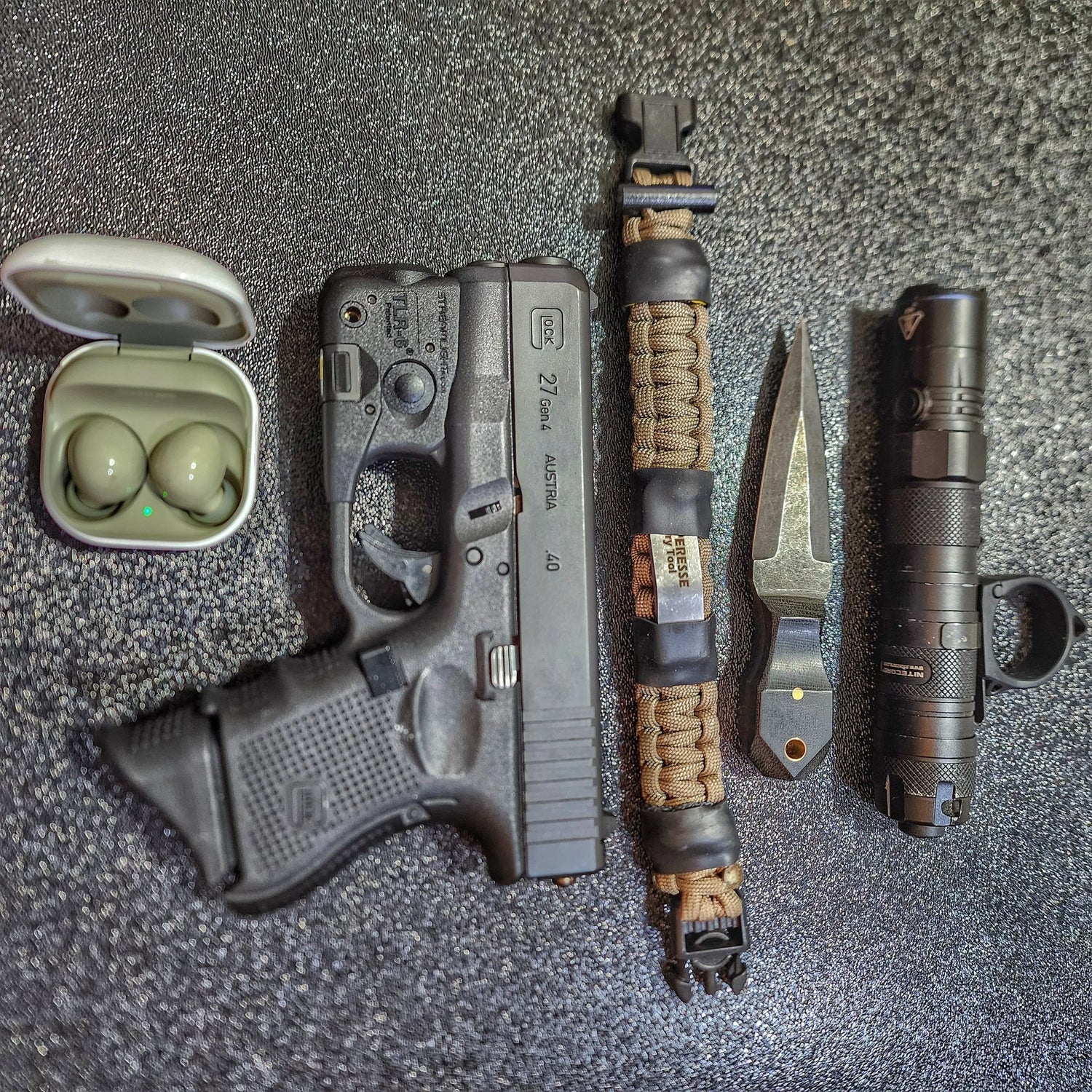 Urban Carry Strap - EDC Bracelet with Pry Bar, Firestarter, Kevlar Saw and Cuff Key or LED Flashlight. Superesse Straps LLC