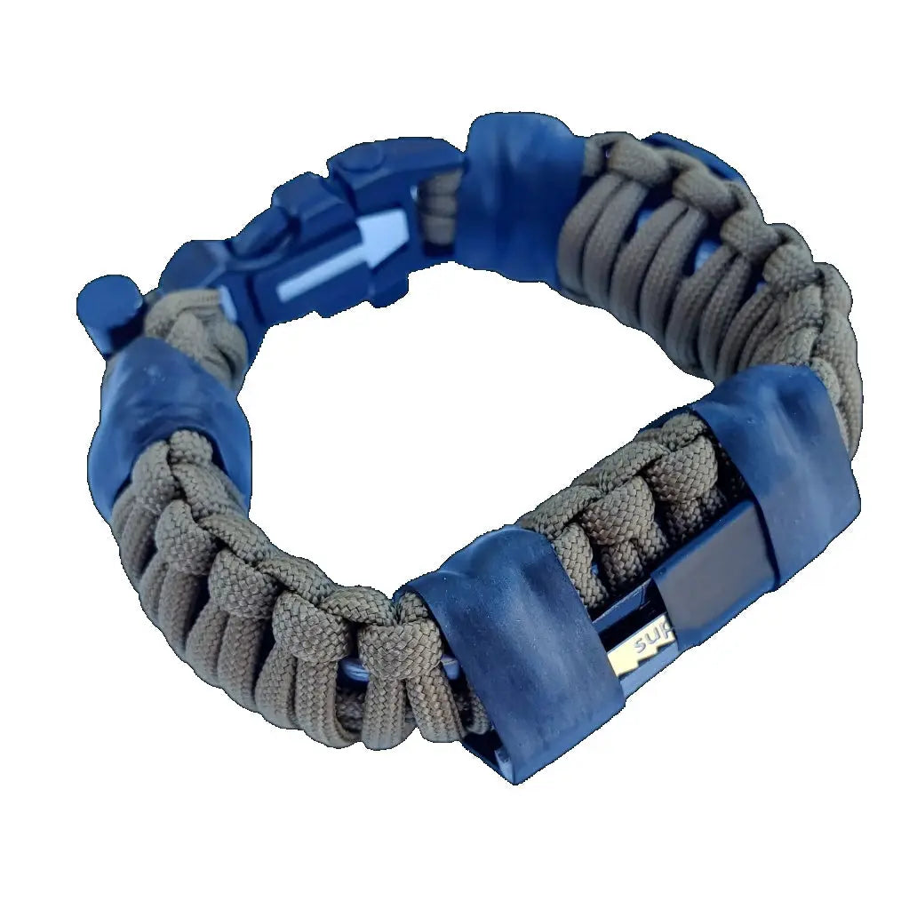 Bug Out Bracelet - Paracord Bracelet, Survive Offgrid with 30 item last ditch effort kit. Superesse Straps LLC