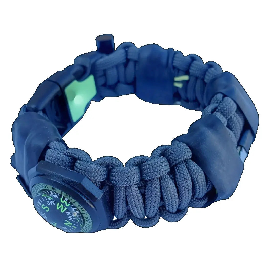 The Escape Evade Pathfinder: Military & Tactical Strap w/ SERE kit, Compass, Kevlar Saw, Cuff Key. Superesse Straps LLC