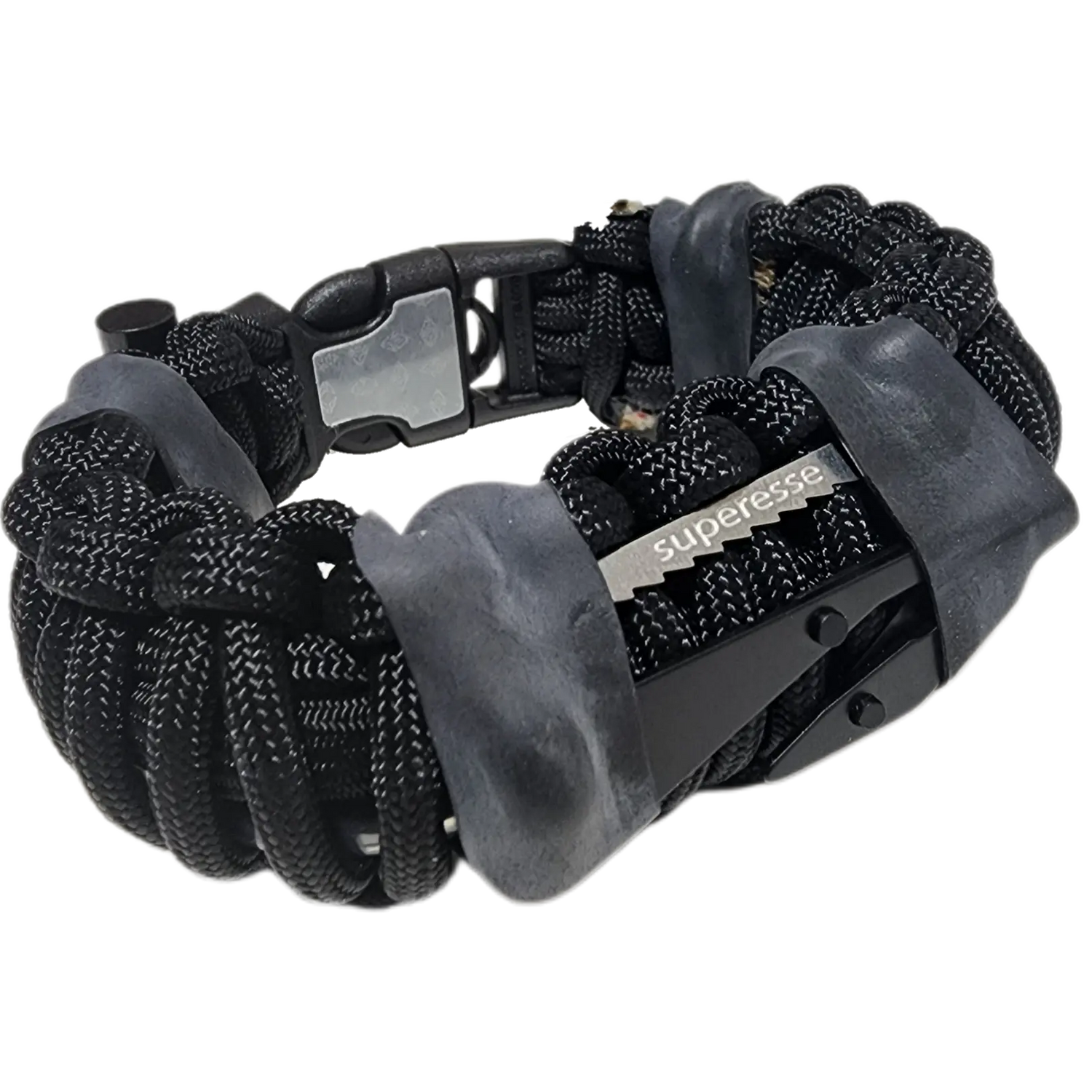 SERE Sidekick- Tactical Survival Paracord Bracelet to Evade, Resist & Escape. Superesse Straps LLC