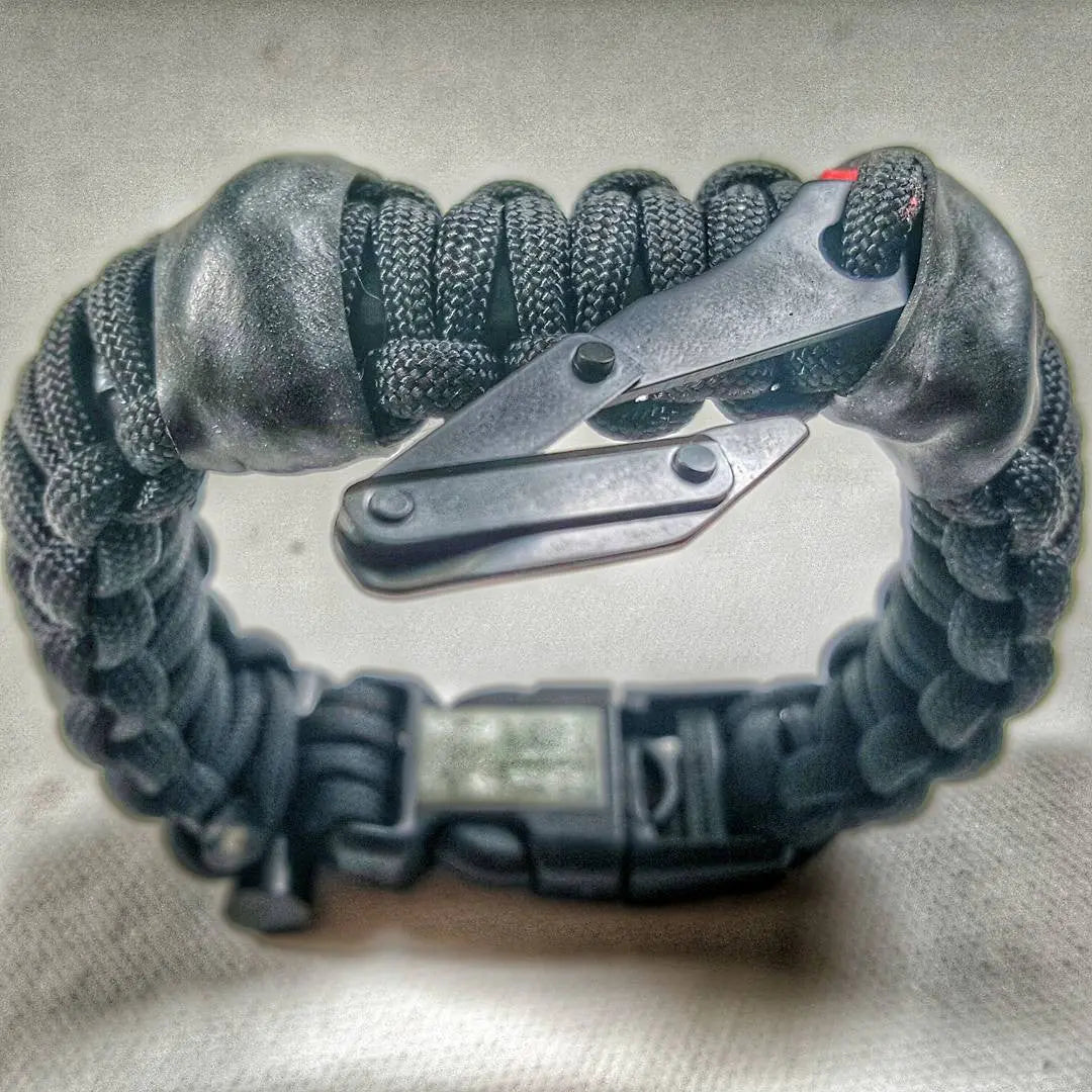 SERE Sidekick- Tactical Survival Paracord Bracelet to Evade, Resist & Escape. Superesse Straps LLC