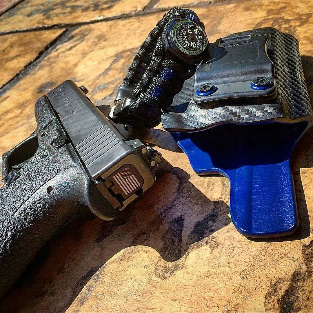 First Responder Strap - Police LEO backup duty gear w/ light, cuff key, seatbelt cutter, compass. Superesse Straps LLC