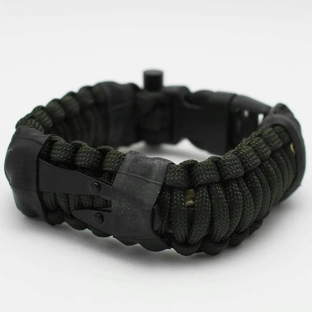 SERE Sidekick- Tactical Survival Paracord Bracelet to Evade, Resist & Escape. Superesse Straps LLC