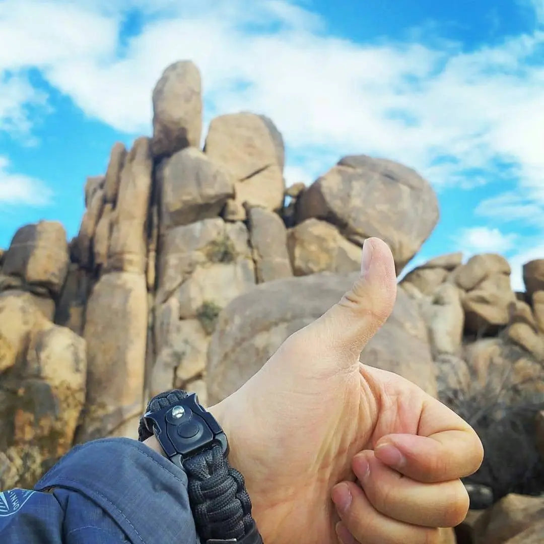 EDC Prepper - Paracord Bracelet Urban Tool Kit Equipped w/ LED Light, fire starter, blade, compass. Superesse Straps LLC