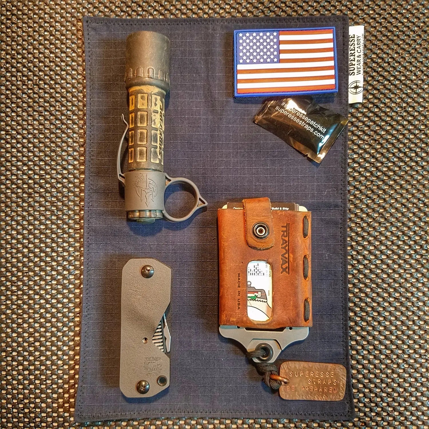 Tactical Tissue: Morale Patch compatible Ripstop stitched hank with covert storage pocket. Superesse Straps LLC