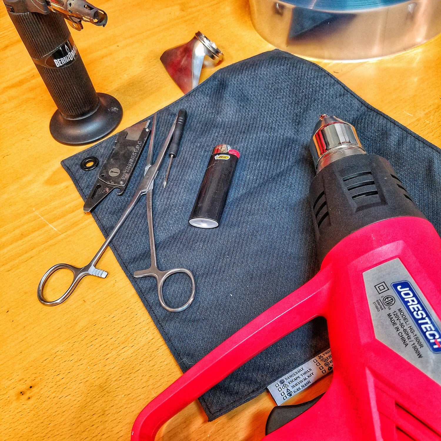 Camp Rag - Burn Proof Work Cloth built from Durable Kevlar Fabric w/ Lanyard Grommet. Superesse Straps LLC
