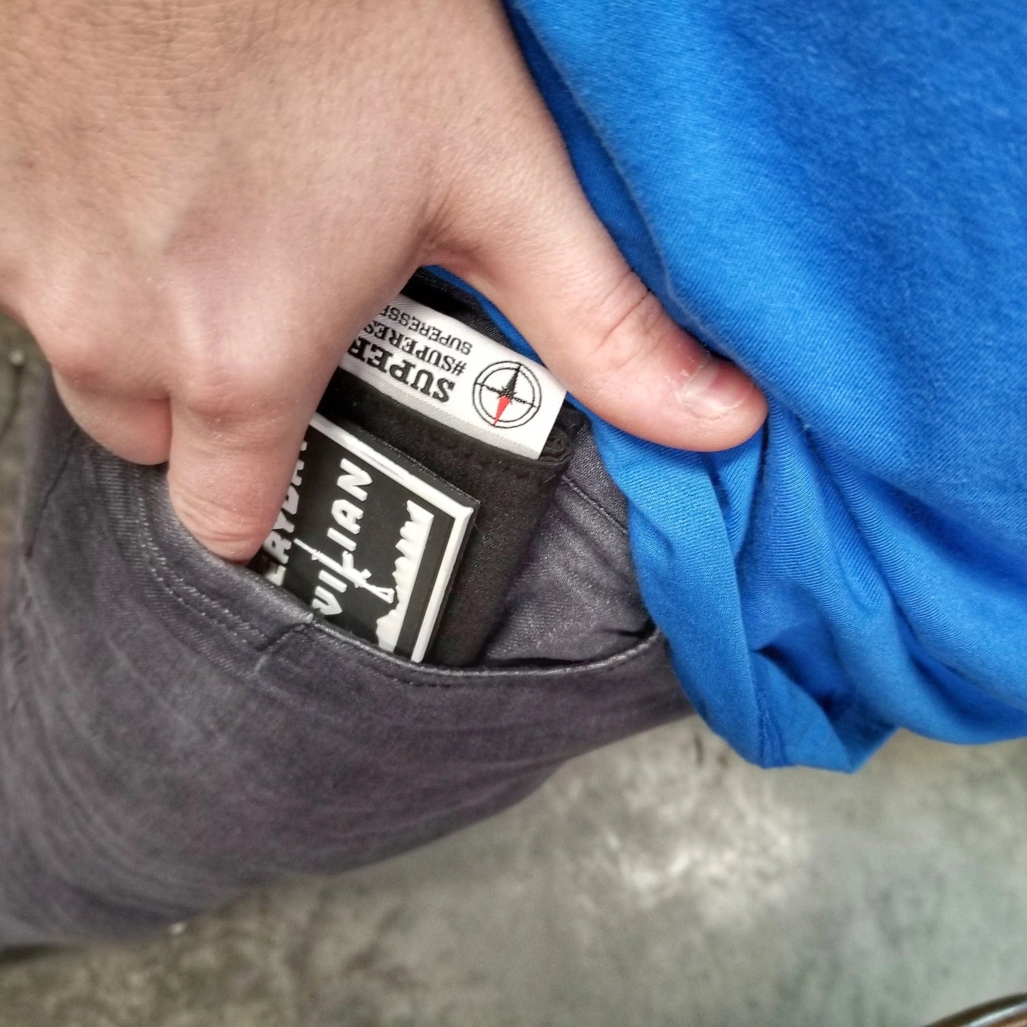 Tactical Tissue: Morale Patch compatible Ripstop stitched hank with covert storage pocket. Superesse Straps LLC