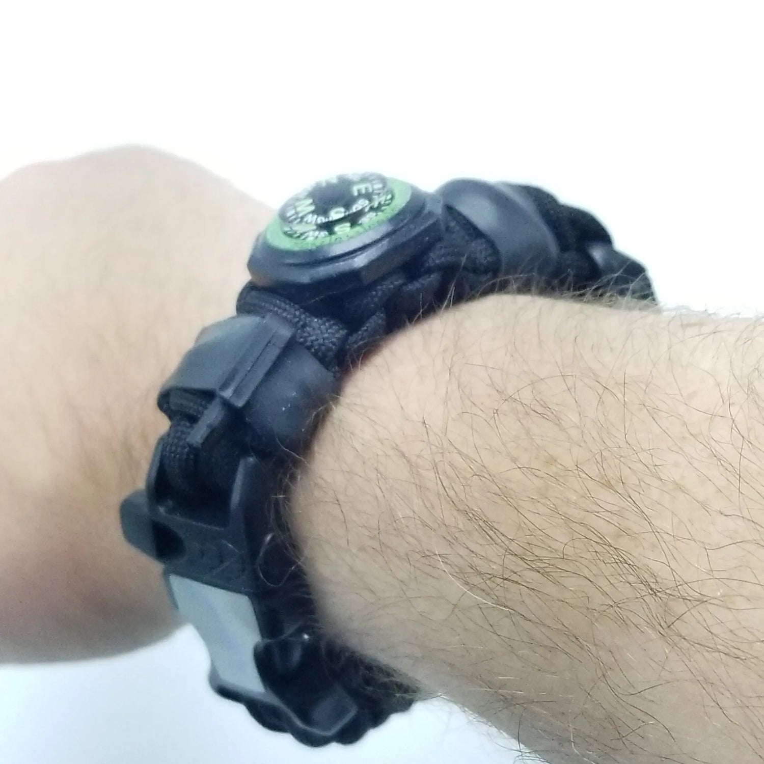 EDC Prepper - Paracord Bracelet Urban Tool Kit Equipped w/ LED Light, fire starter, blade, compass. Superesse Straps LLC