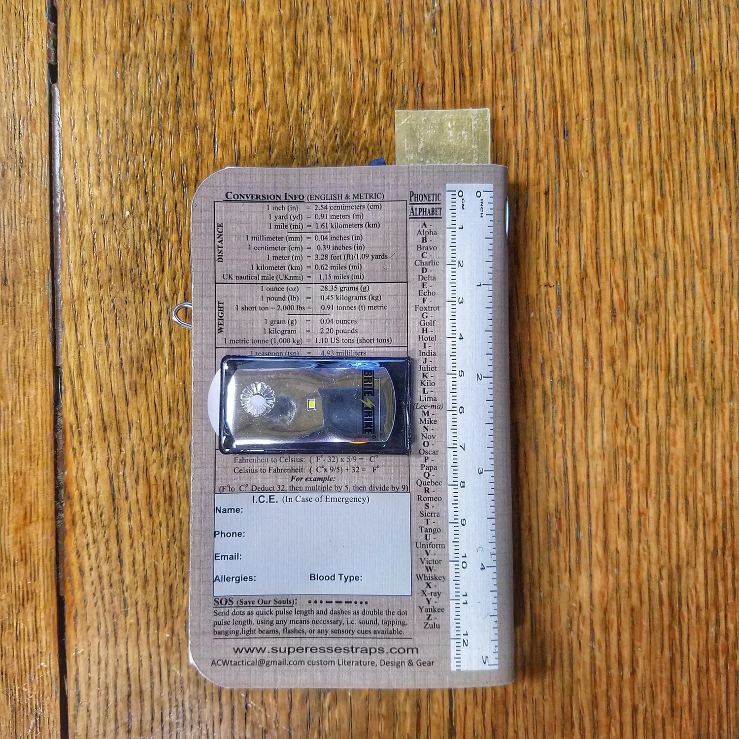 Superesse Field Memo Pad (Yellow) - Durable Pocket Notebook with Survival References Superesse Straps LLC