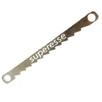 Saw Shim Tool - Custom built flexible steel escape shim with saw tooth edge (2 pack). Superesse Straps LLC