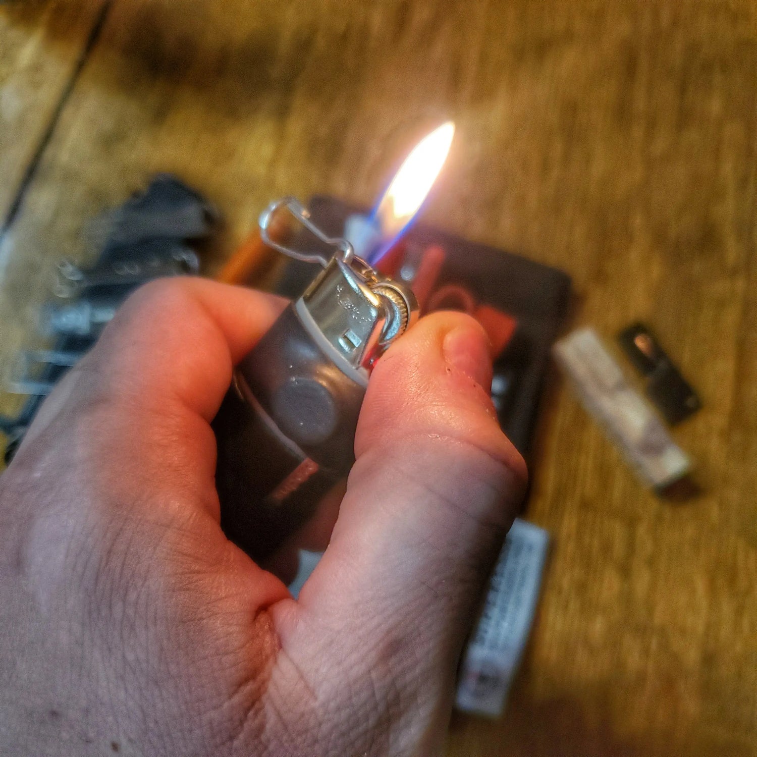 Survival Kit Lighter - Fire Starter outfitted with supplies. Superesse Straps LLC