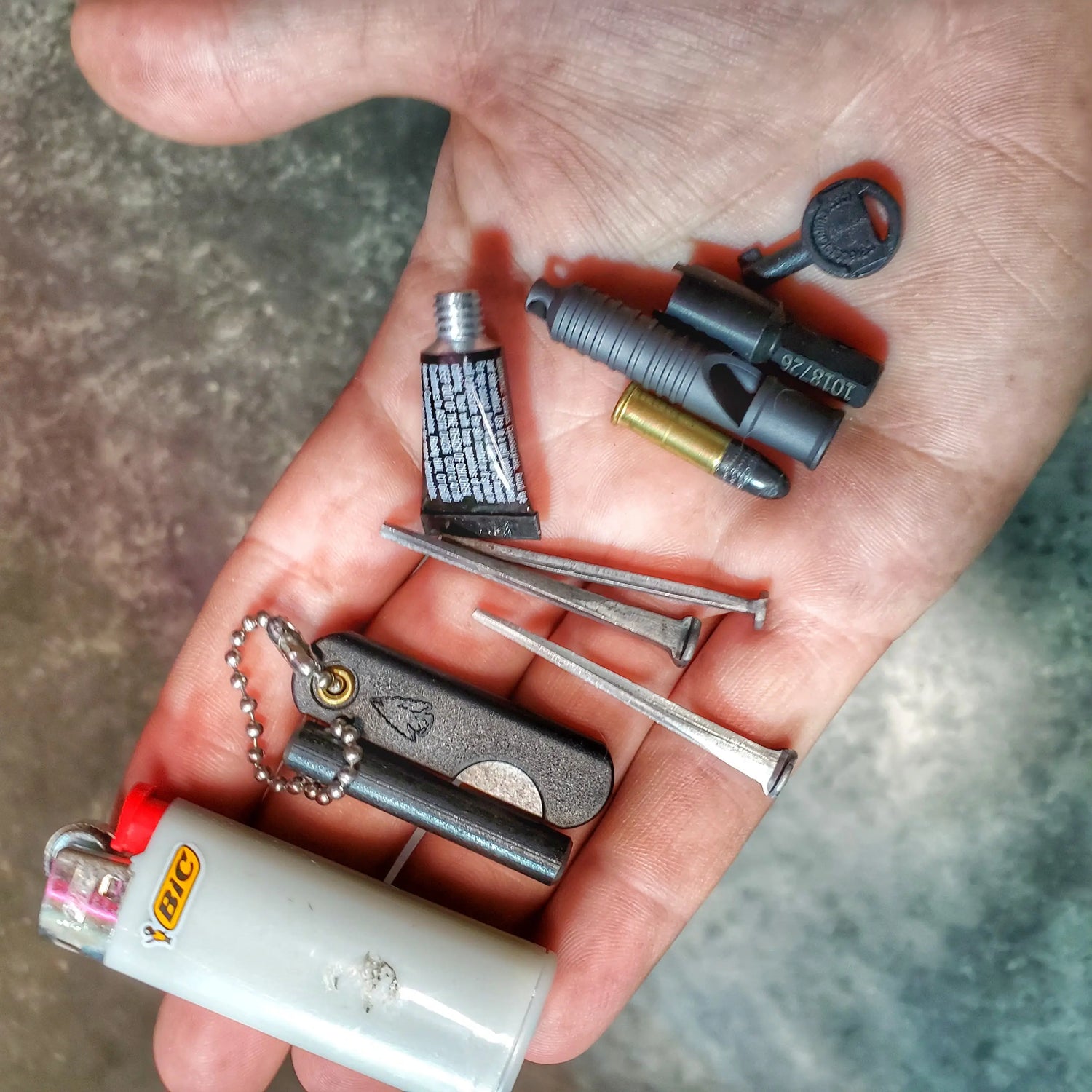 Shelter Nail - Titanium & Steel Wrought Hammering Spike for Trail and Utility Tasks Superesse Straps LLC