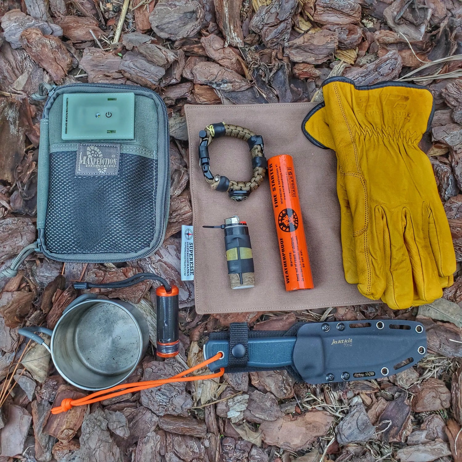 Camp Rag - Burn Proof Work Cloth built from Durable Kevlar Fabric w/ Lanyard Grommet. Superesse Straps LLC
