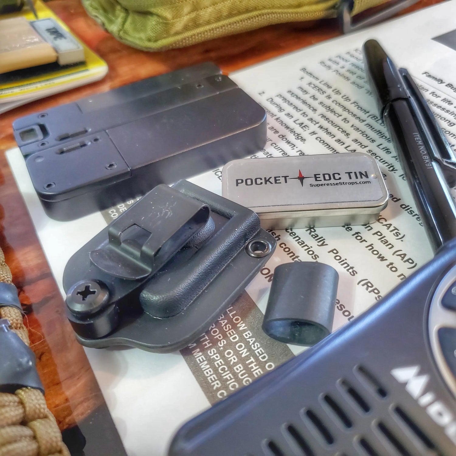 EDC Pocket Tin - Compartmentalized Survival Kits Superesse Straps LLC