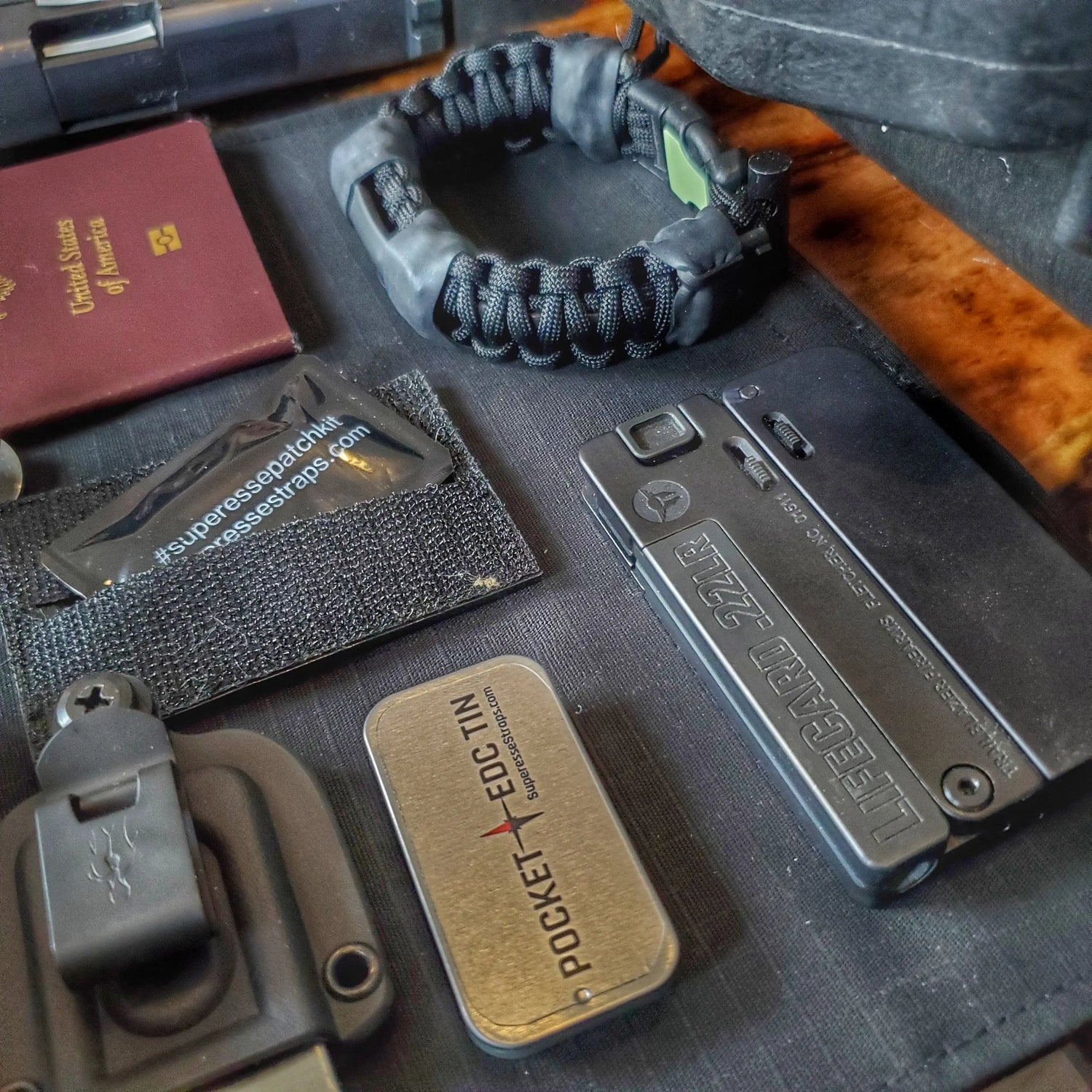 EDC Pocket Tin - Compartmentalized Survival Kits Superesse Straps LLC