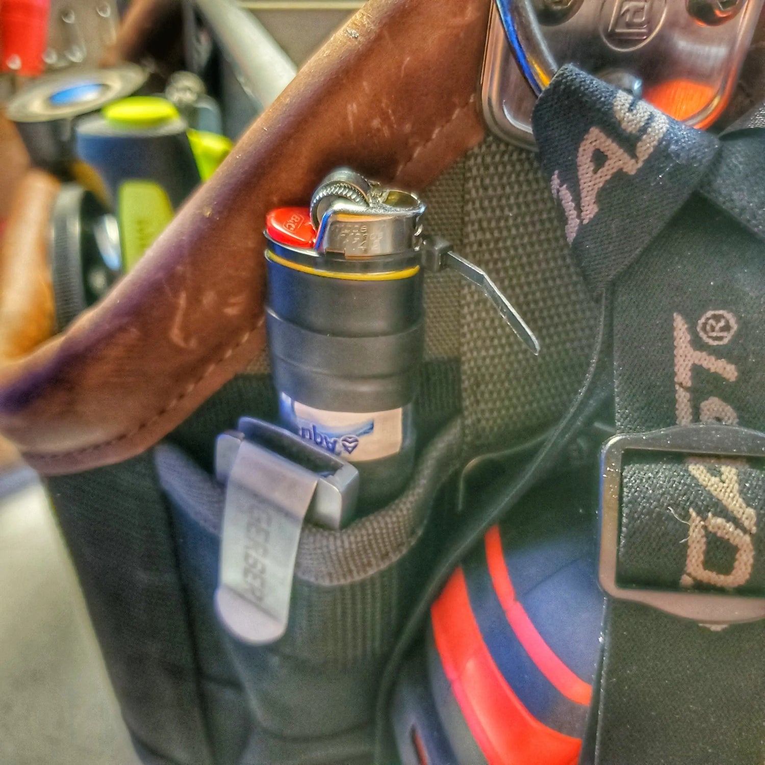 Survival Kit Lighter - Fire Starter outfitted with supplies. Superesse Straps LLC