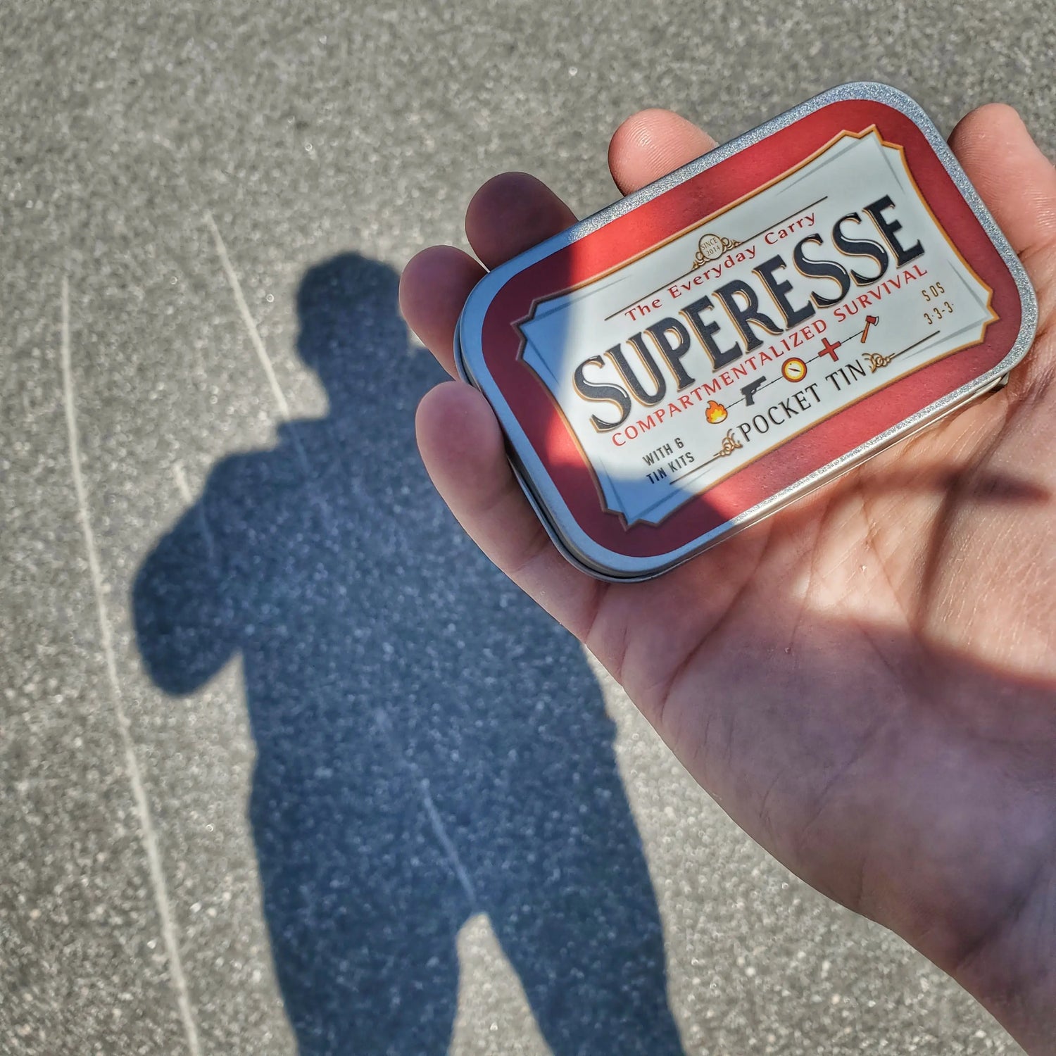 EDC Pocket Tin - Compartmentalized Survival Kits Superesse Straps LLC