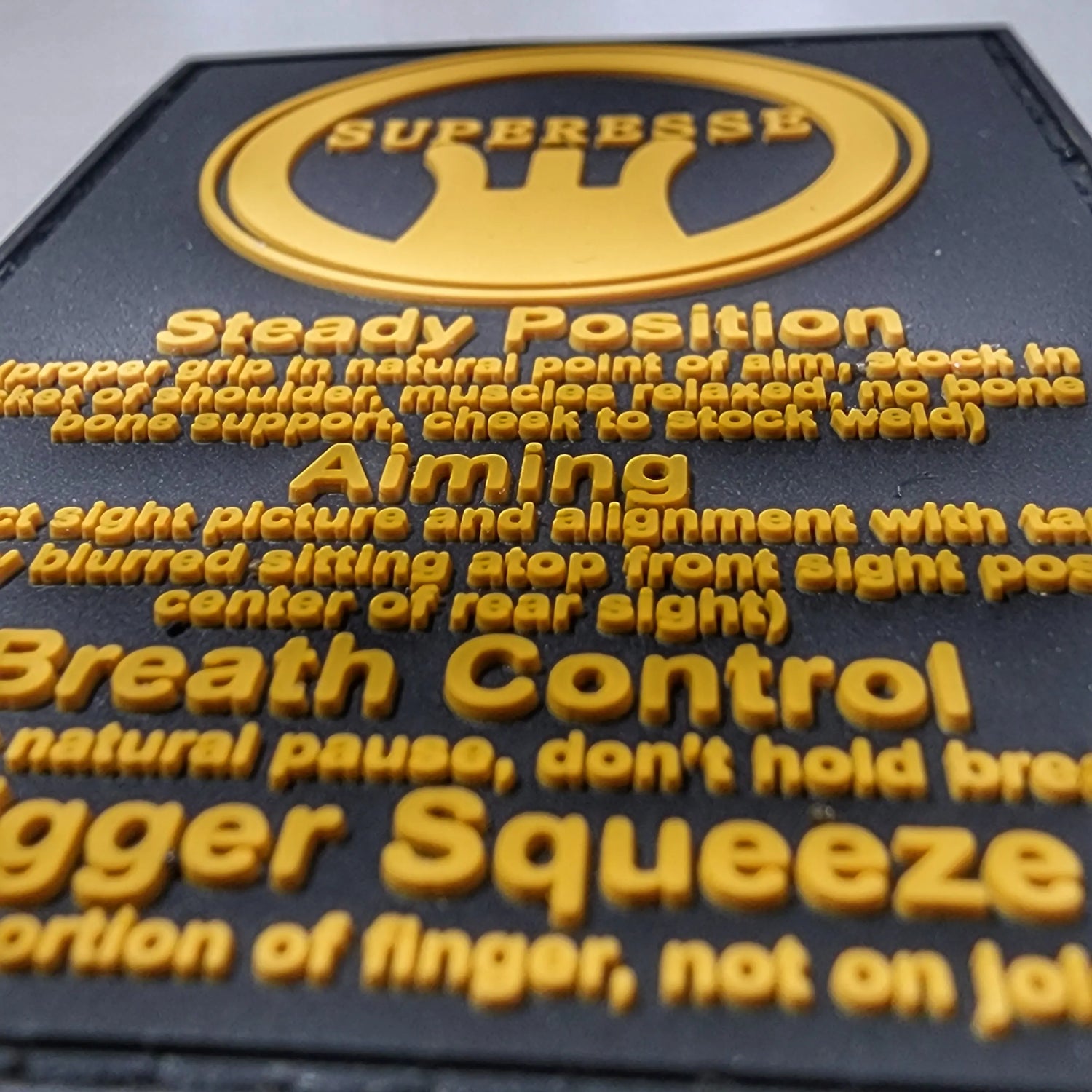 Storage Pocket Patch: Marksmanship Fundamentals Superesse Straps LLC