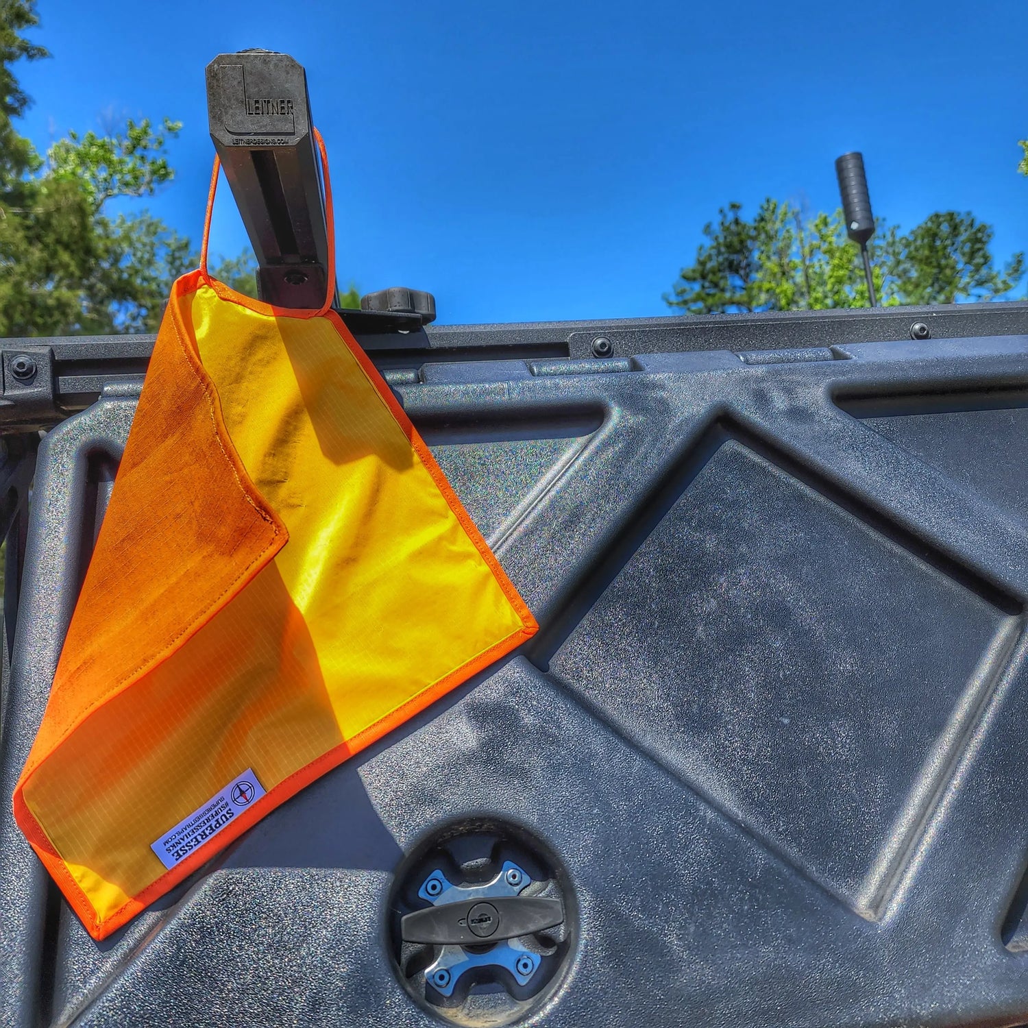 Marker Mat - Fluorescent Signaling Panel on Ripstop Pocket Hank Superesse Straps LLC