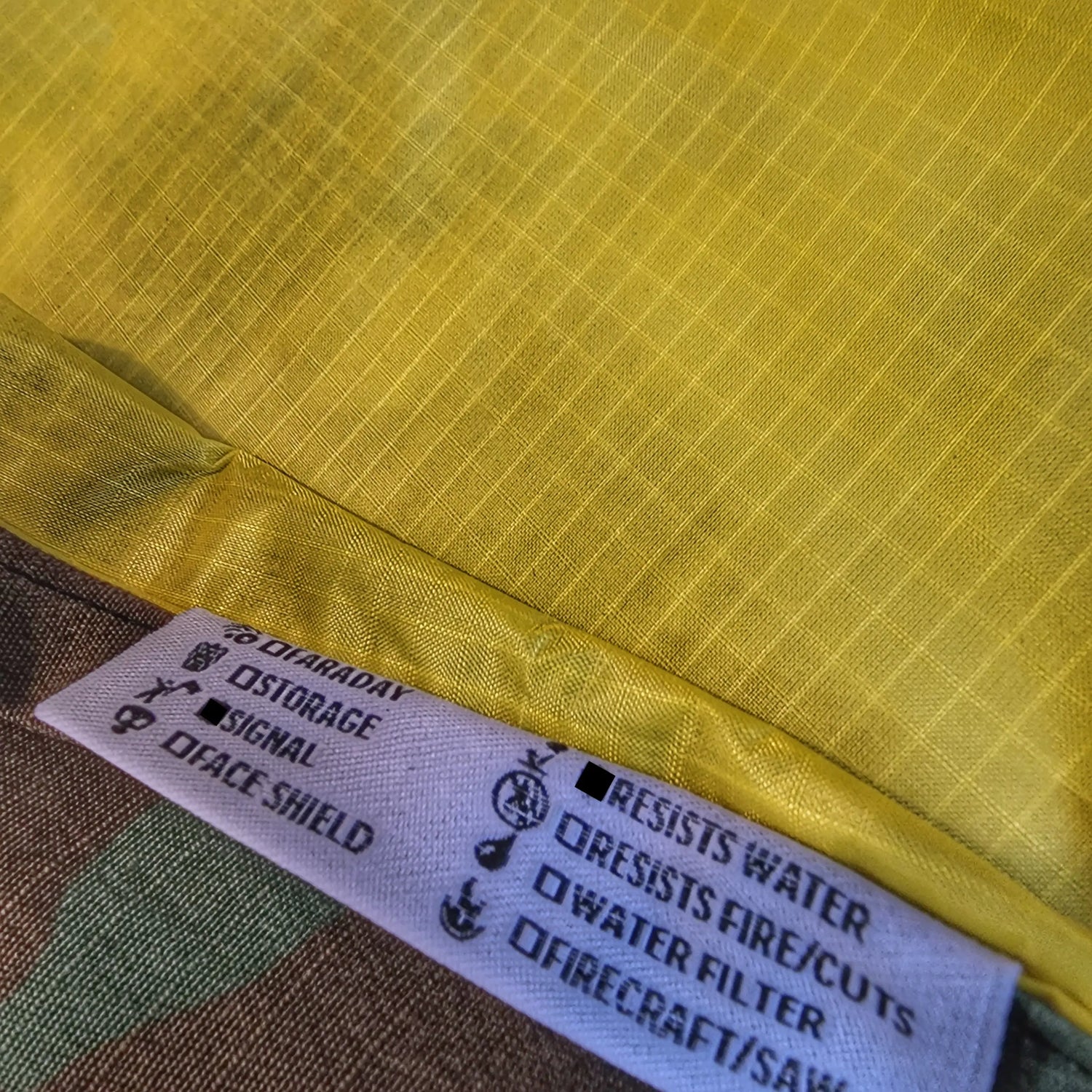 Marker Mat - Fluorescent Signaling Panel on Ripstop Pocket Hank Superesse Straps LLC