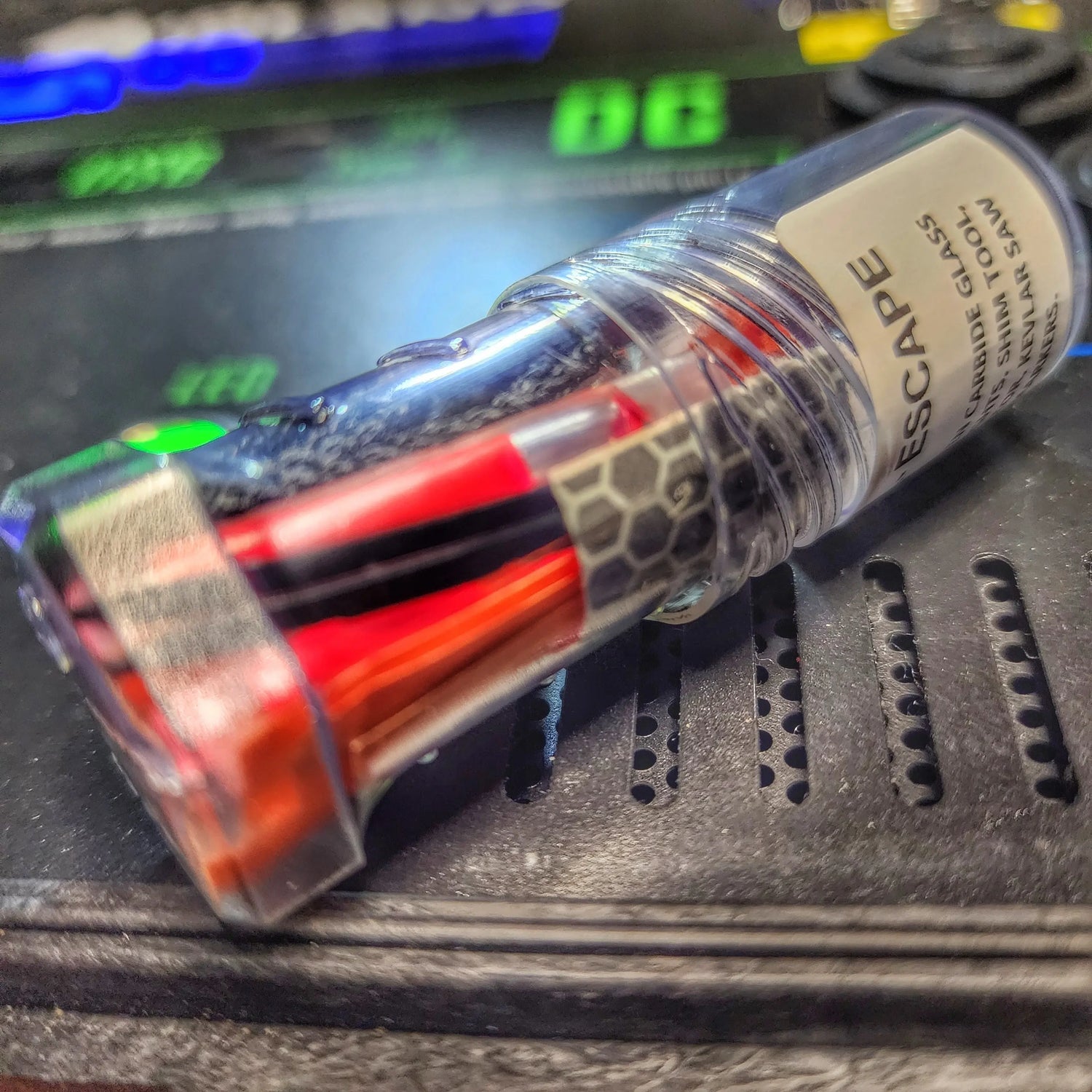Drop Shell - Polymer Capsule filled with Survival, Escape, and First-Aid Supplies. Superesse Straps LLC