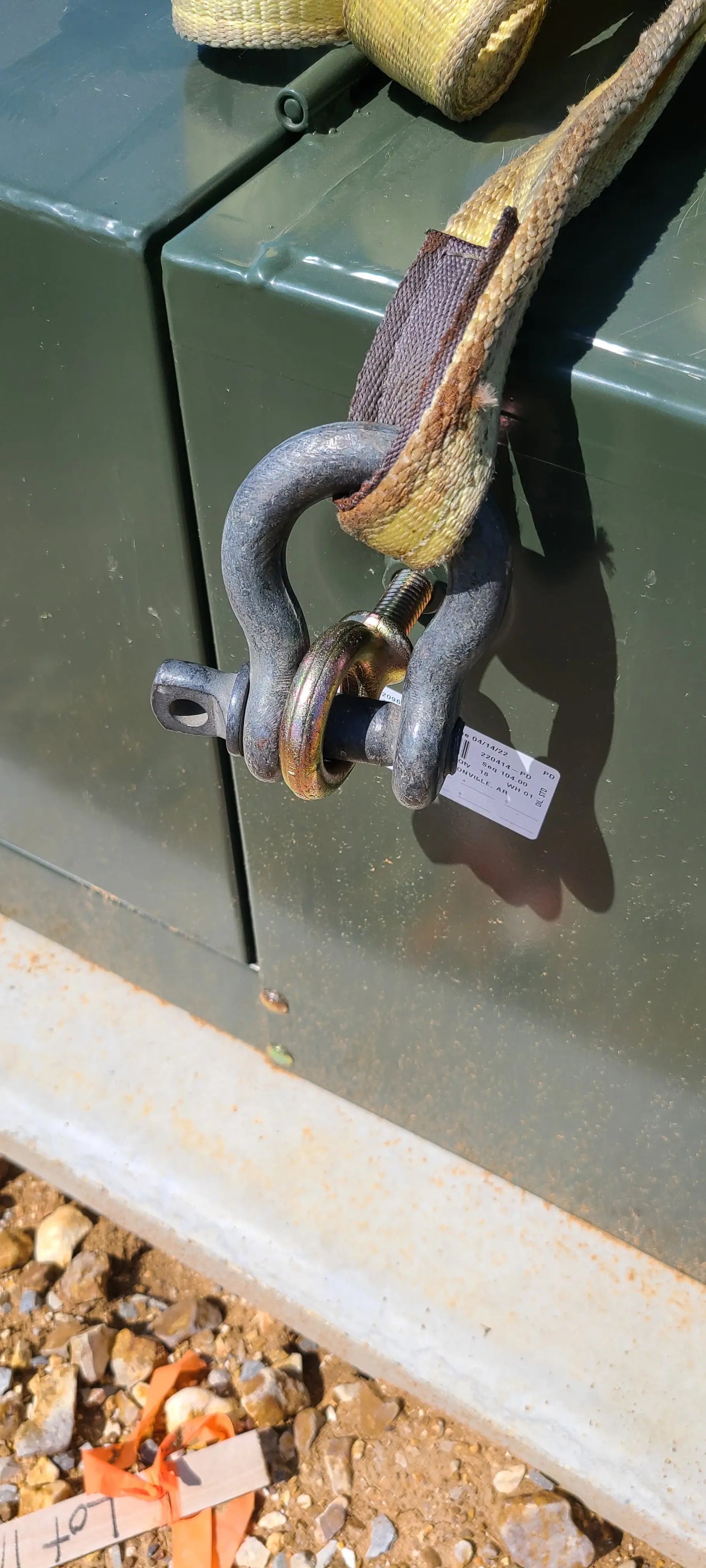 Journeyman Gear Pad mount transformer lifting eyes Journeyman Gear