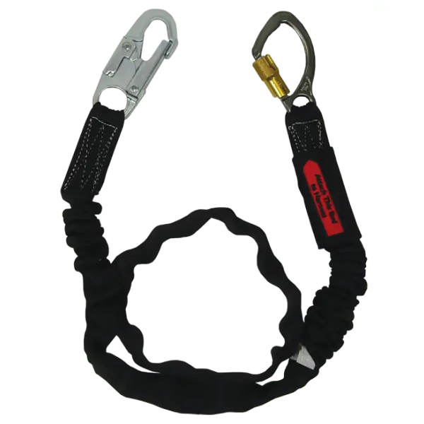 Bashlin - Tubular nylon web with polyester shock absorbing core, a SL6550A snaphook and a 3005 carabiner Bashlin