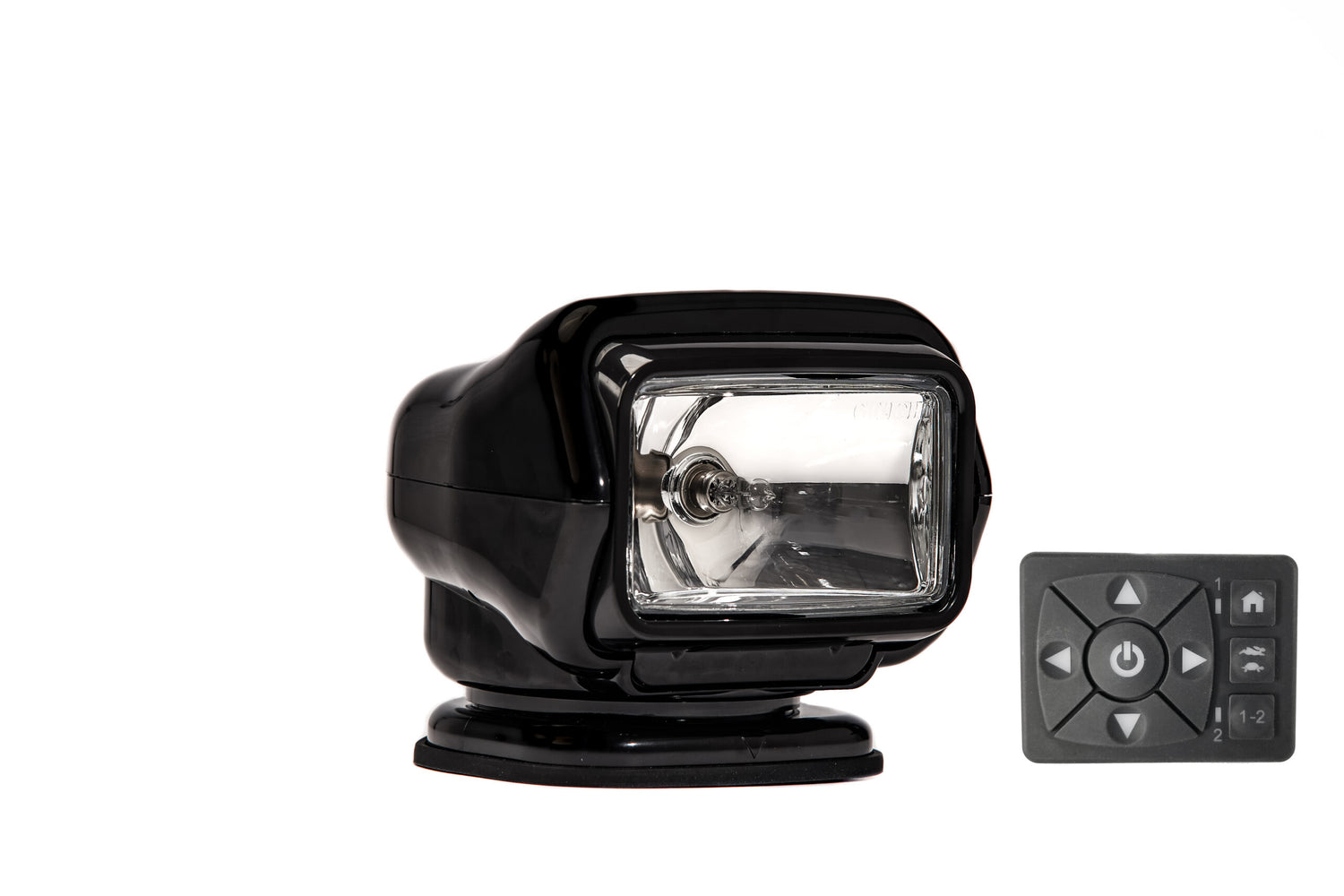GoLight Stryker ST Halogen 12 Volt - Permanent Mounting - Hard Wired Dash Mount Remote-20' Harness
