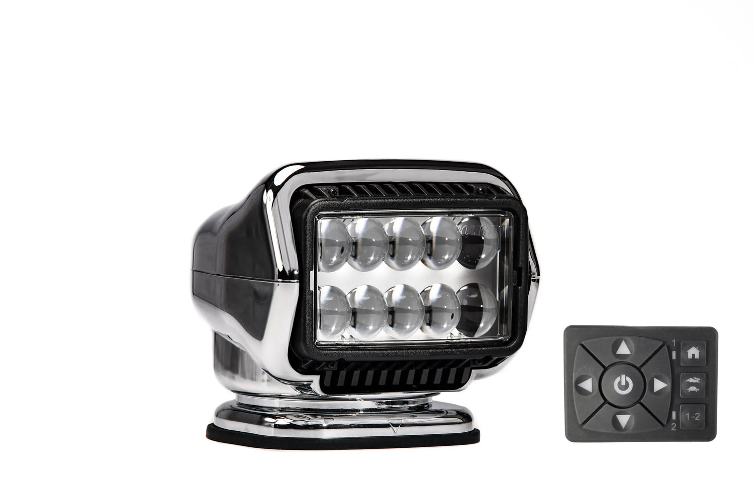 GoLight Stryker ST LED 12 Volt - Permanent Mounting - Hard Wired Dash Mount Remote-20' Harness GoLight