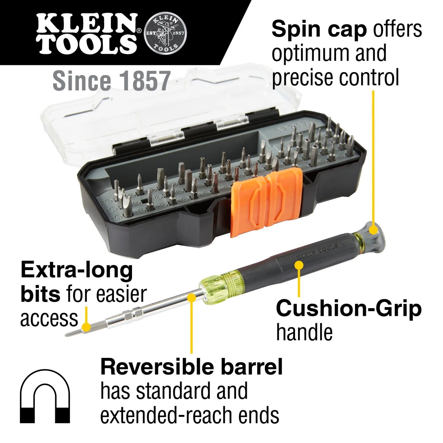 Klein All-in-1 Precision Screwdriver Set with Case Klein Tools