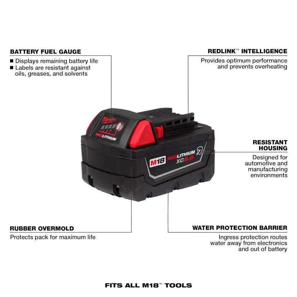 Milwaukee - M18™ REDLITHIUM™ XC5.0 Extended Capacity Battery Pack Milwaukee