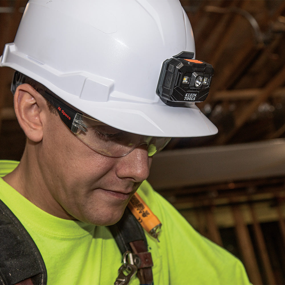 Rechargeable Headlamp with Fabric Strap, 400 Lumens, All-Day Runtime