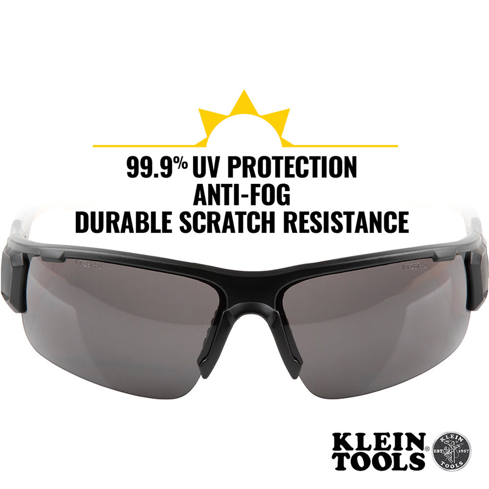 Professional Safety Glasses, Gray Lens