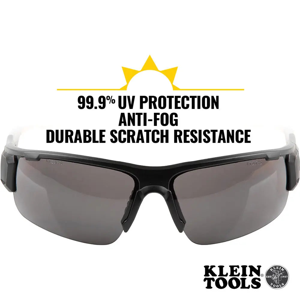 Professional Safety Glasses, Gray Lens Klein Tools