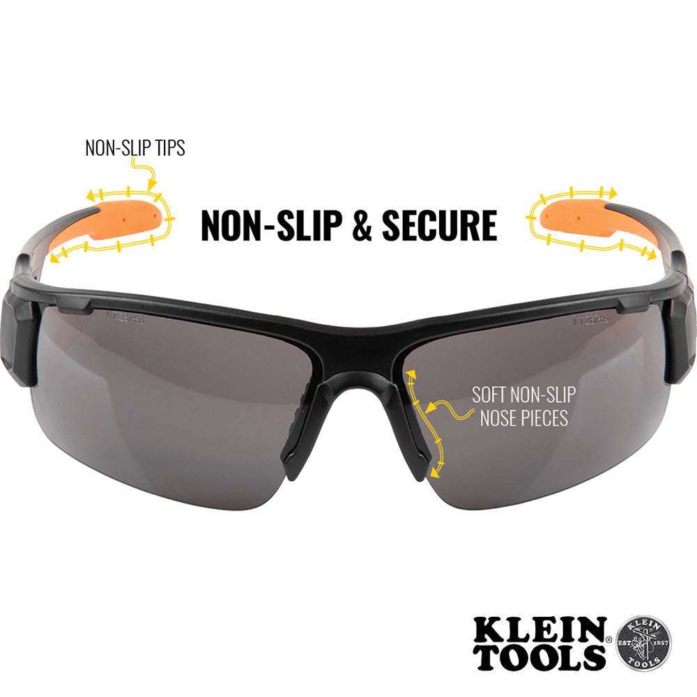 Professional Safety Glasses, Gray Lens