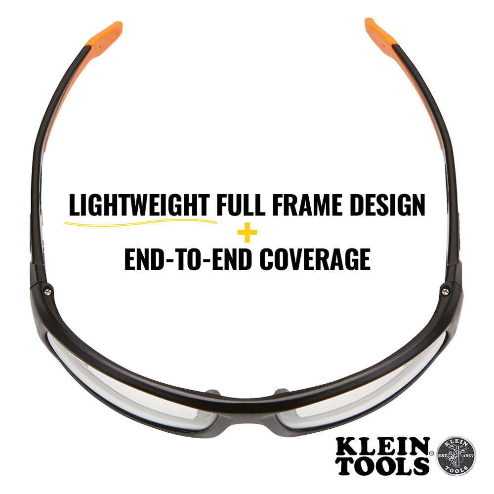 Professional Safety Glasses, Full Frame, Clear Lens
