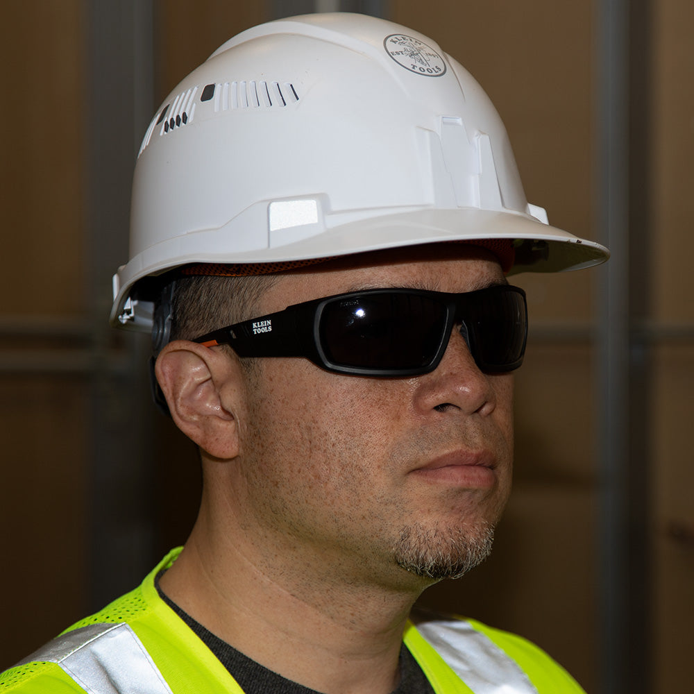 Professional Safety Glasses, Full Frame, Gray Lens