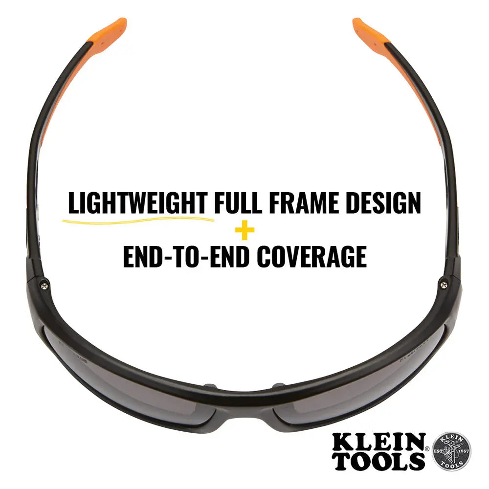 Professional Safety Glasses, Full Frame, Gray Lens Klein Tools