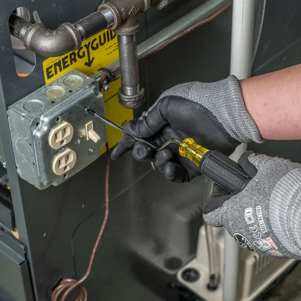 Rapi-Driv® Screwdriver, 3/16-Inch Cabinet Tip, 6-Inch Shank Klein Tools