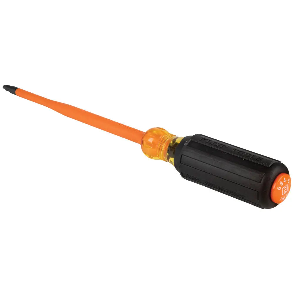 Slim-Tip 1000V Insulated Screwdriver, #2 Square, 6-Inch Round Shank Klein Tools