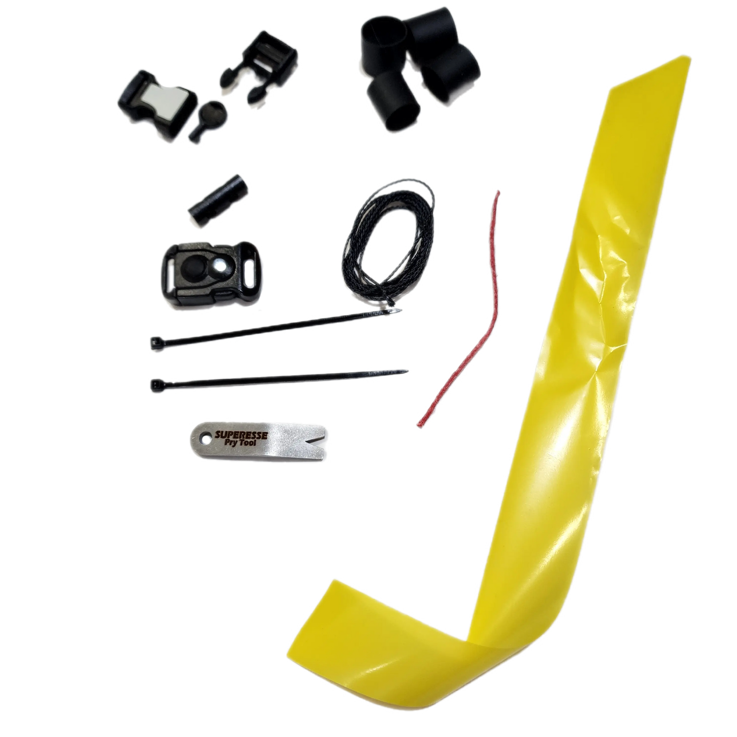 Urban Carry Strap - EDC Bracelet with Pry Bar, Firestarter, Kevlar Saw and Cuff Key or LED Flashlight. Superesse Straps LLC