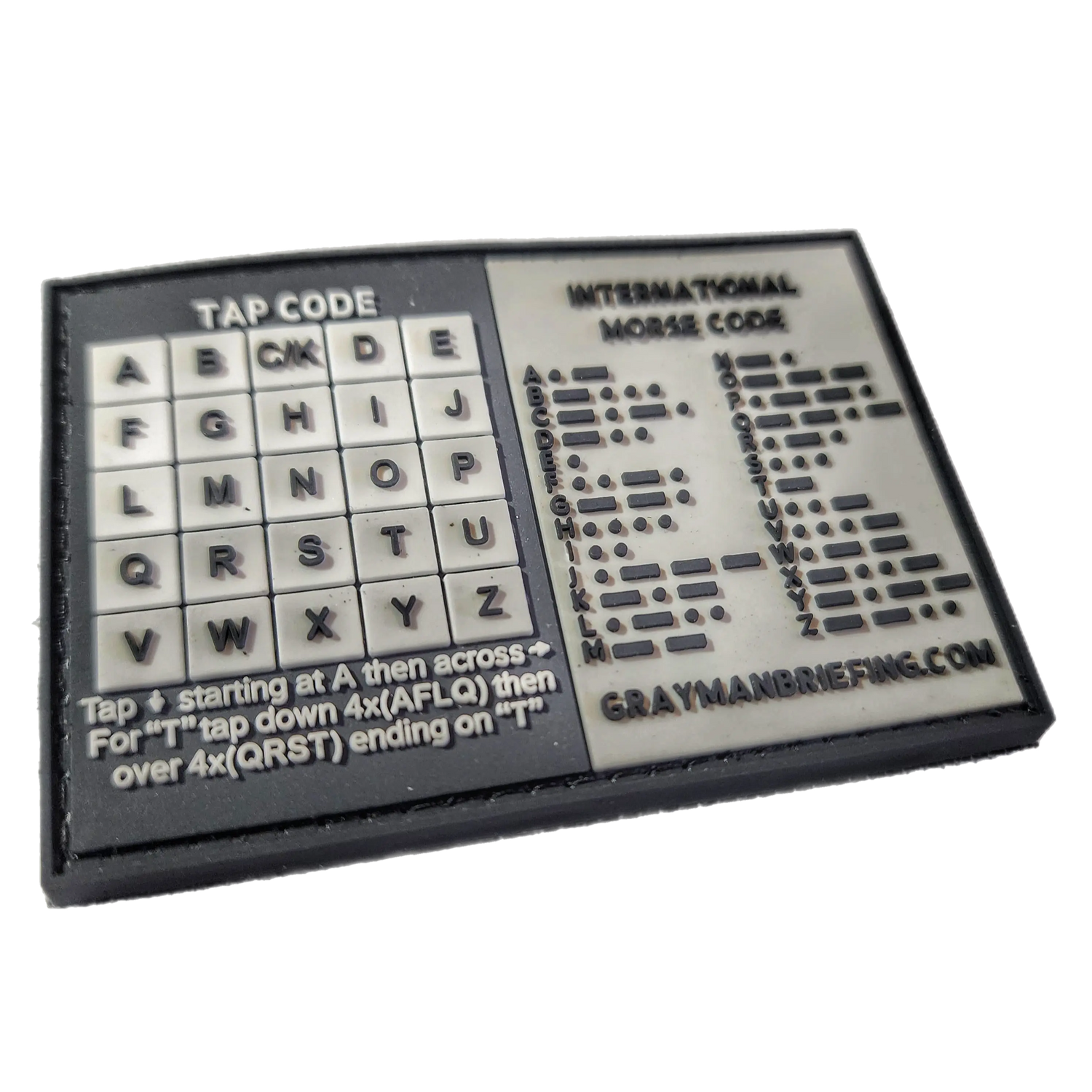 Storage Pocket Patch: Morse and Tap Code Superesse Straps LLC