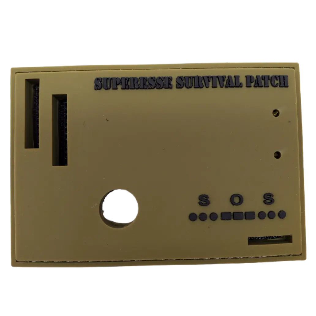 Superesse Survival Patch: Compartmentalized Micro EDC and Survival Kit Superesse Straps LLC