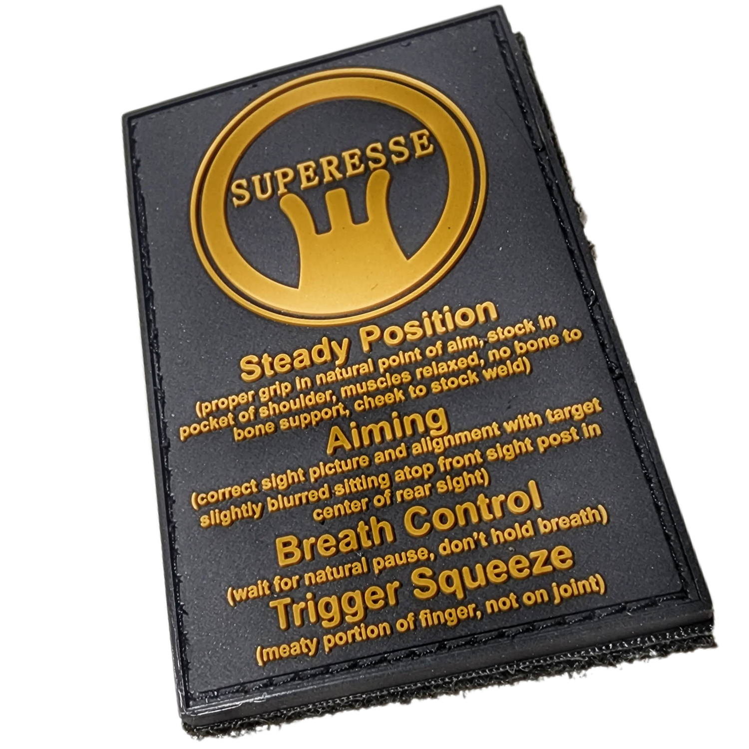 Storage Pocket Patch: Marksmanship Fundamentals Superesse Straps LLC