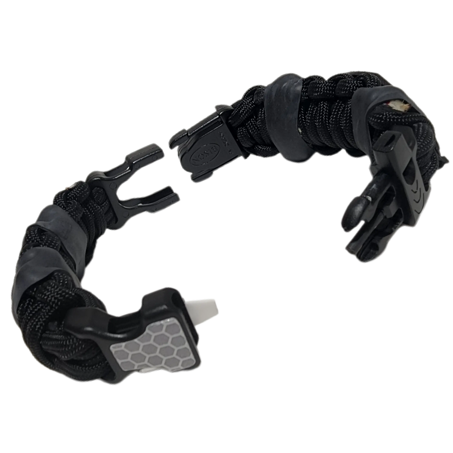 EDC Prepper - Paracord Bracelet Urban Tool Kit Equipped w/ LED Light, fire starter, blade, compass. Superesse Straps LLC