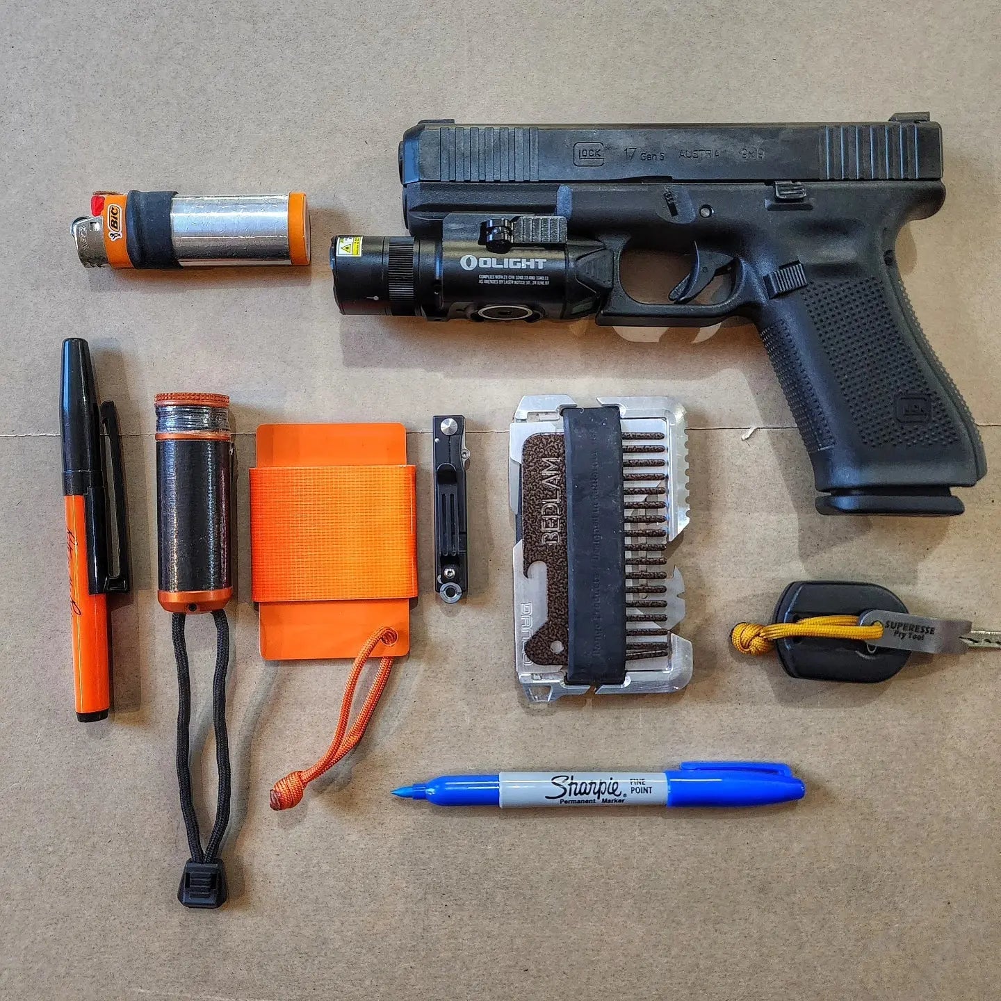 EDC Puncture Markers - Covert Self Defense Markers Superesse Straps LLC