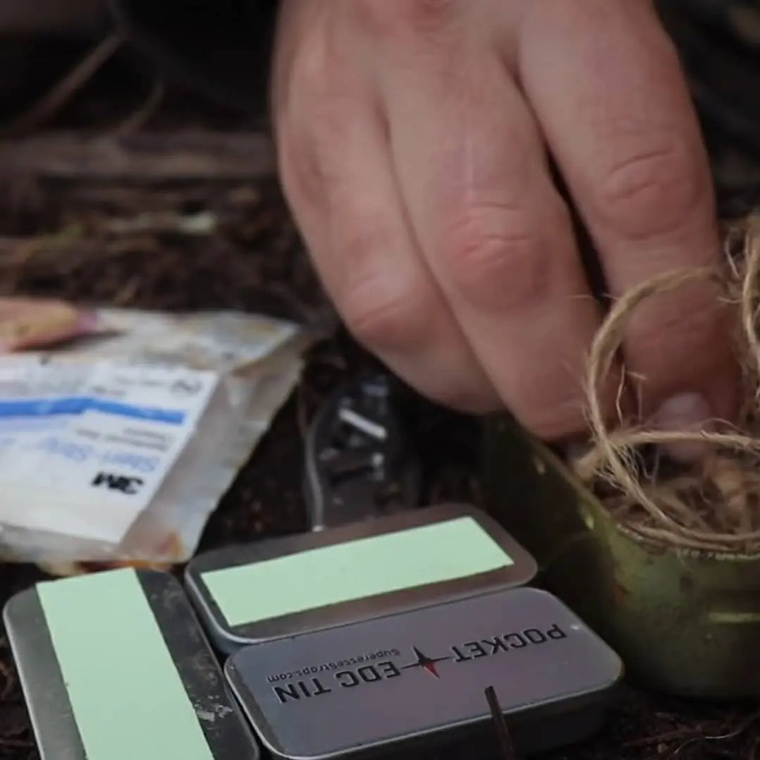 EDC Pocket Tin - Compartmentalized Survival Kits Superesse Straps LLC