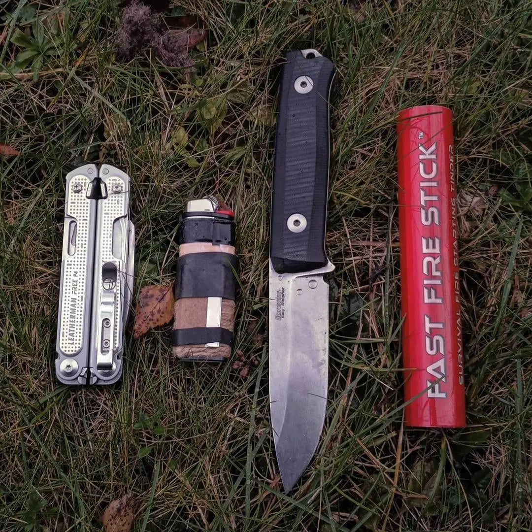 Survival Kit Lighter - Fire Starter outfitted with supplies. Superesse Straps LLC