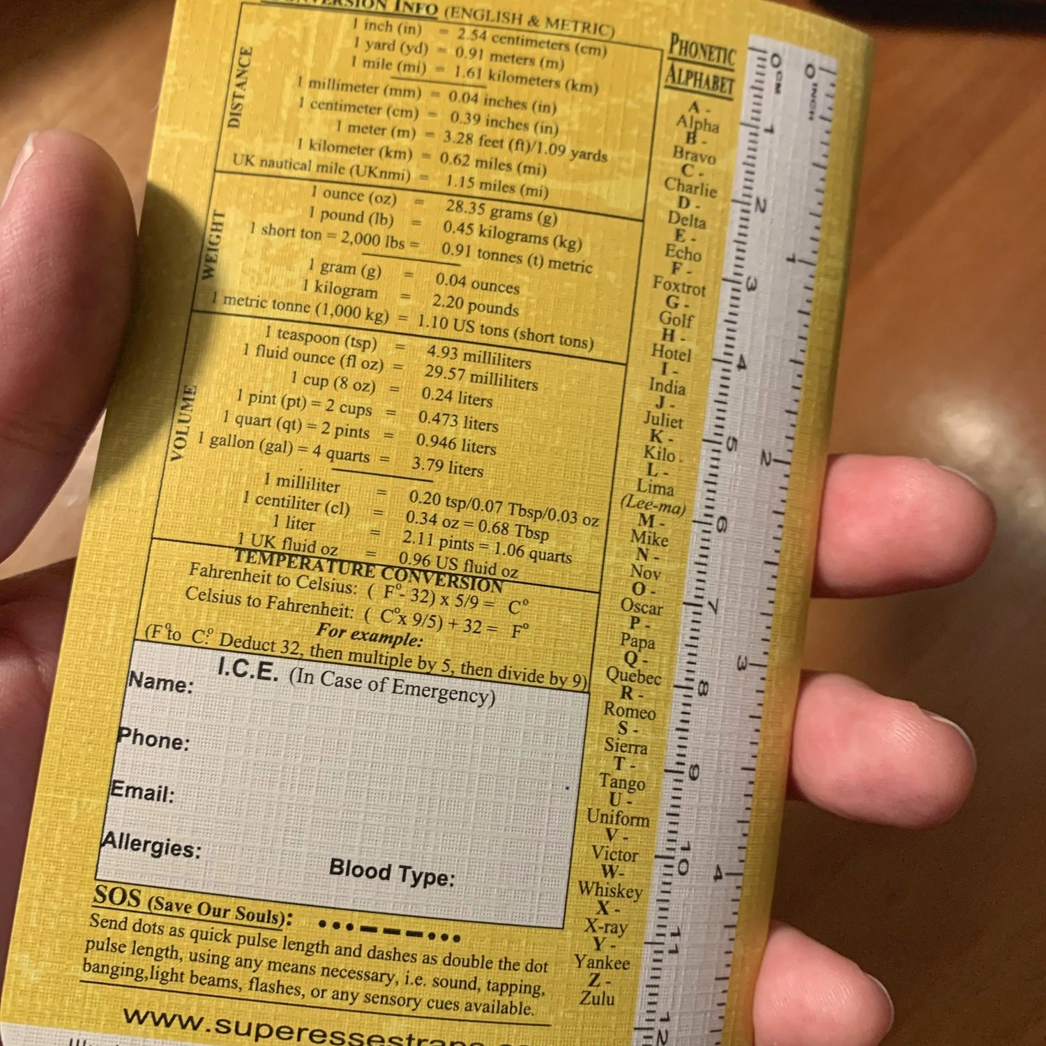 Superesse Field Memo Pad (Yellow) - Durable Pocket Notebook with Survival References Superesse Straps LLC